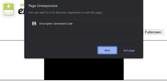 emscripten event loop