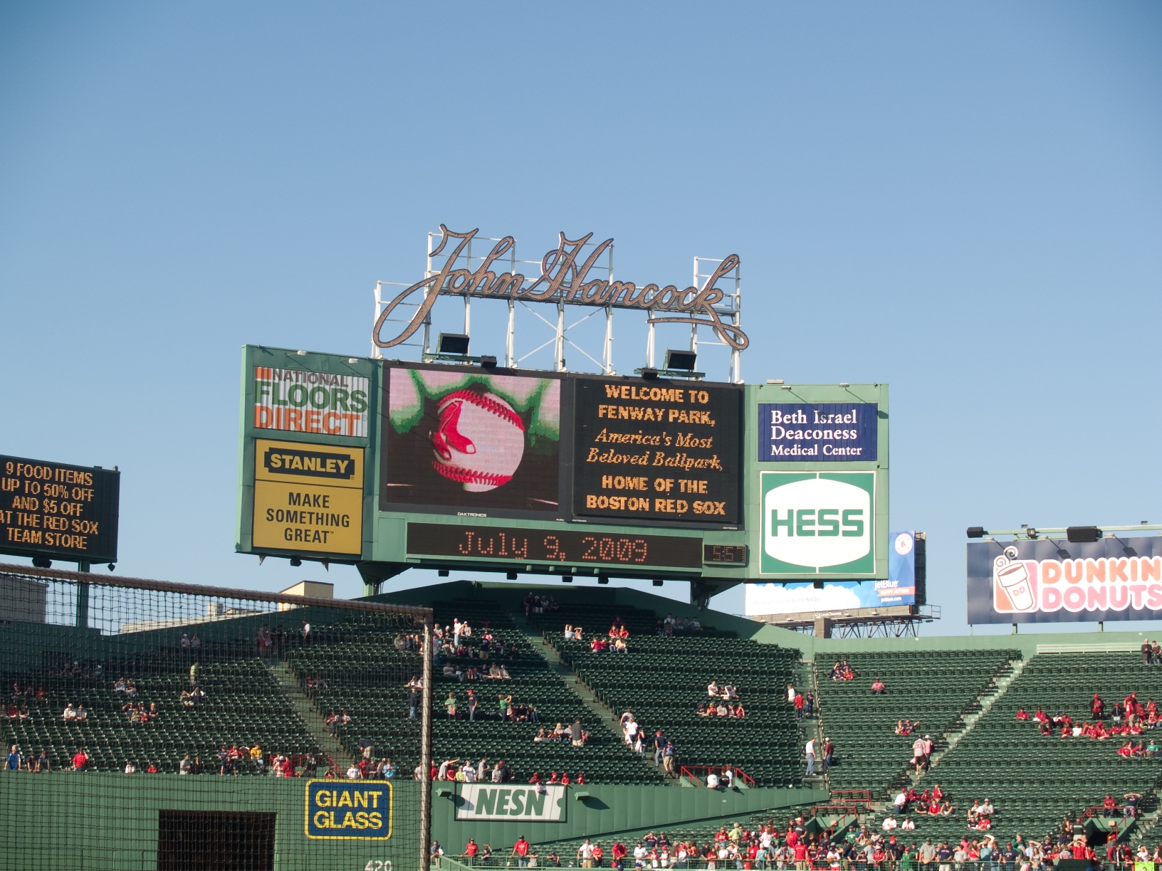 fenway park scoreboard