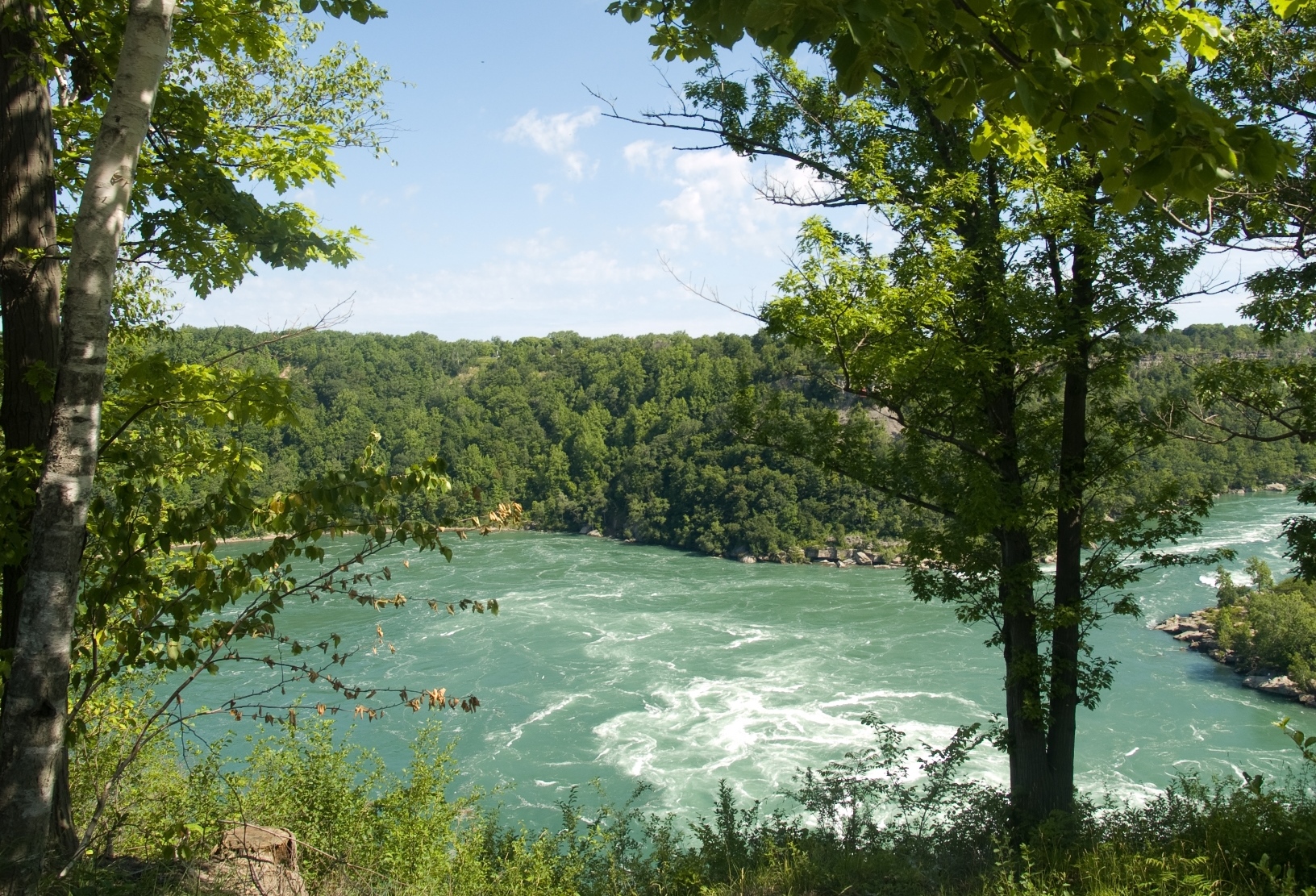 upstream from niagara before the falls